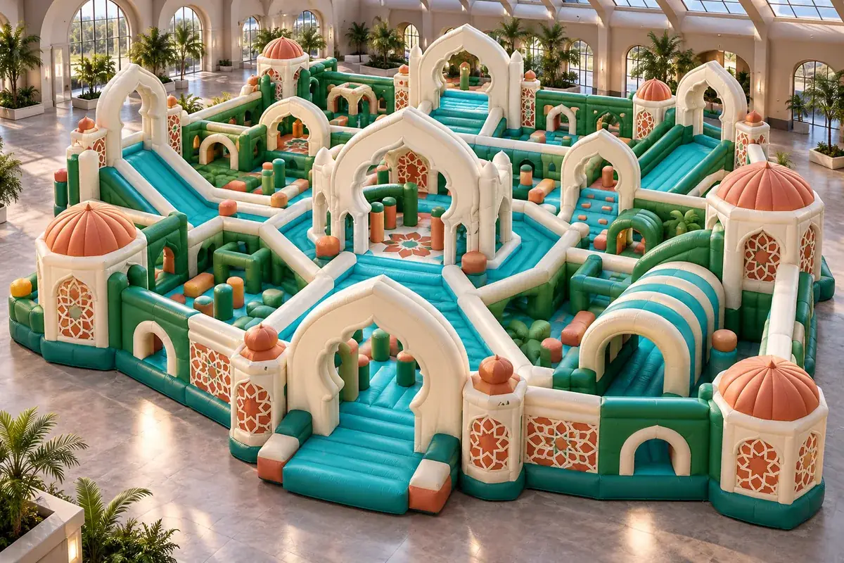 Lost Water Gardens Adventure, AG-INF-AND-001 — Al-Andalusia inflatable concept visualisation
