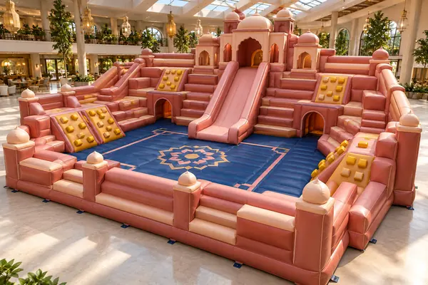 Royal Stepwell Challenge — Jaipur Stepwell inflatable concept visualisation, not an installed attraction