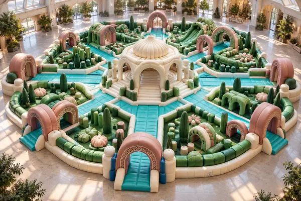 Royal Garden Discovery — Persian Gardens inflatable concept visualisation, not an installed attraction