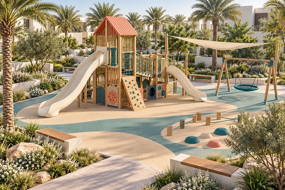 Original AG outdoor playground concept visualisation